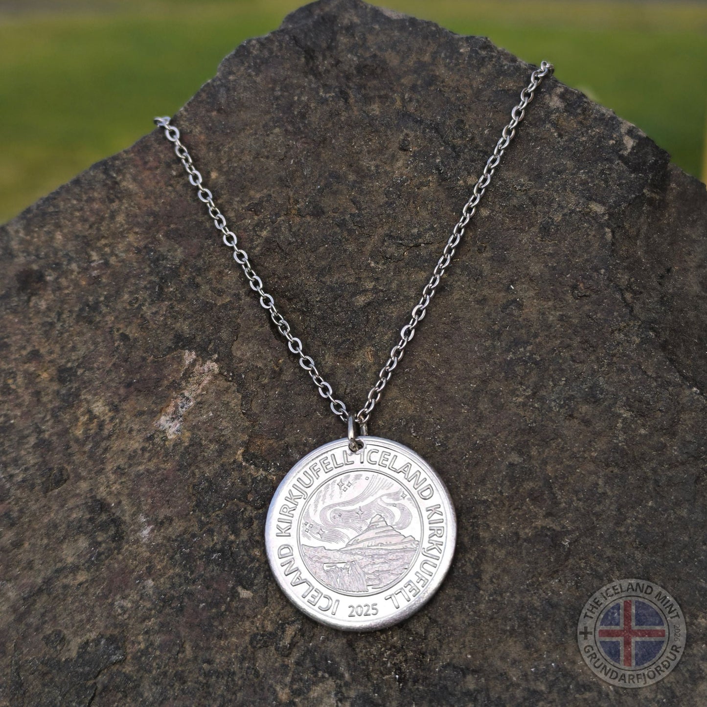 Icelandic necklace with handminted coin