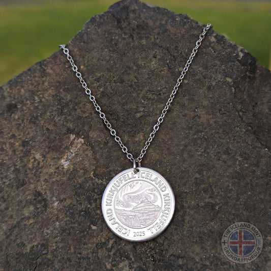 Icelandic necklace with handminted coin