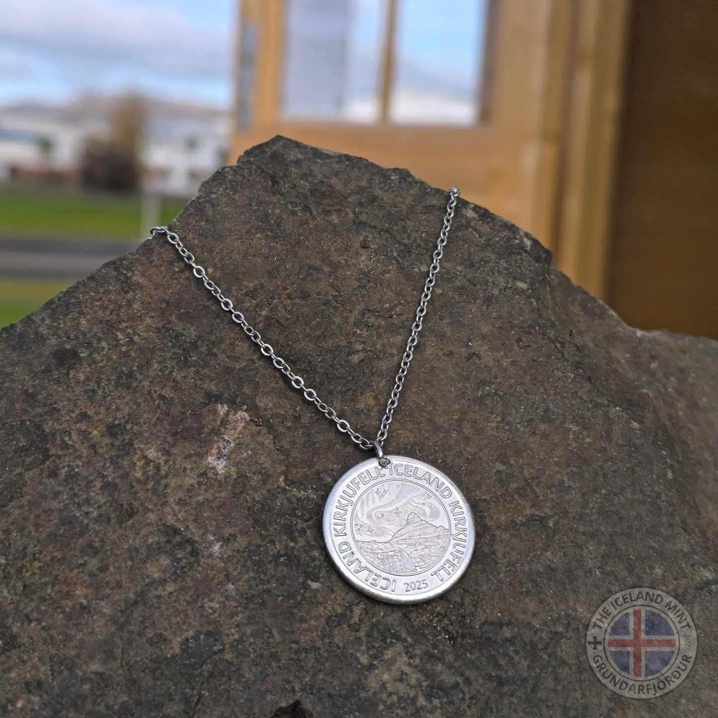 Icelandic necklace with handminted coin