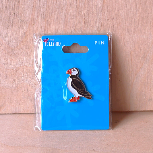 Icelandic puffin pin
